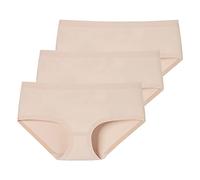 Schiesser - Invisible Cotton - Nahtloser Panty - 3er Pack (38 Sand)