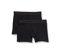 Schiesser Shorts 173534-000 2er-Pack Jungen 95/5 Bio-Baumwolle Webgummibund Schwarz Größe 176