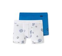 Schiesser - Boxershorts CLASSICS - FUßBALL 2er Pack in blau/weiß Gr.140