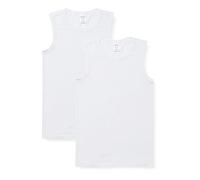 Schiesser Jungen 2 PACK Unterhemd ohne Arm mit breiter Schulter - 95/5 Organic Bio Baumwolle - Größe 92 bis 140