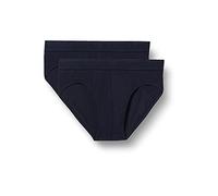 Schiesser Slips 2er-Pack Organic Cotton Webgummibund nachtblau - 95/5 für Jungen 140