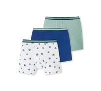 Schiesser - 95/5 Organic Cotton - Retro Short / Pant - 3er Pack (92 Weiß / Blau / Grün)