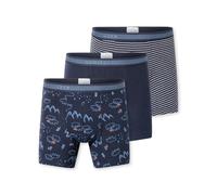 Schiesser Jungen Boxershorts 3er-Pack – 95/5 Bio-Baumwolle – Eisbären Ringel, Größe 92