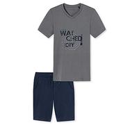 Schiesser Jungen Anzug Kurz Zweiteiliger Schlafanzug, Grau (Grau 200), 140