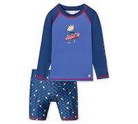 Schiesser Jungen Badeset Badehose, dunkelblau Bedruckt, 128