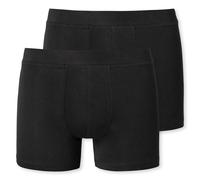 SCHIESSER Jungen Boxerhorts im Pack - Unterhose,Vorteilspack, Pants, Cotton Stretch, 140-176 Schwarz 176 4er Pack (2x2P)