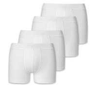 SCHIESSER Jungen Boxerhorts, 4er Pack - Unterhose, Pants, Cotton Stretch, 140-176 Weiß / 164 M Weiß