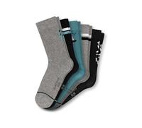 SCHIESSER Jungen Socken, 5er Pack - "Legwear Teens", Muster, Baumwolmischung Grau 35-38