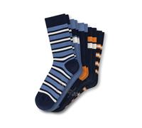 Schiesser Jungen Socken Legwear Teens – 5er Pack, Muster, Baumwollmischung, Blau 31-34
