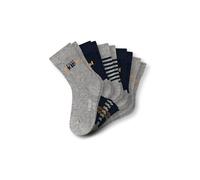 Kurzsocken SCHIESSER "Socken Legwear Kids 5er Pack", Mädchen, Gr. 23-26, grau, Obermaterial: 75% Baumwolle CO. 24% Polyamid PA. 1% Elasthan EL., Socken (45859846-23) grau