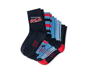 Schiesser Jungen Kinder Kids Größe 19 Bis 34 Strümpfe Socken - 5er PACK, Sortiert 1_173048, 19-22 EU