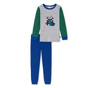Schiesser Jungen Kinder Langer Schlafanzug-Organic Cotton Pyjamaset, Grau-meliert, 116