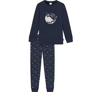 Schiesser Jungen Kinder Langer Schlafanzug-Organic Cotton Pyjamaset, Mehrfarbig 09, 104
