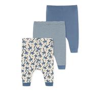 Schiesser Jungen Pyjamahose 3-Pack Natural Love - blau, Creme - Größe 98