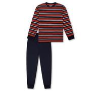 Schiesser Jungen Schlafanzug Lang - 100% Organic Bio Baumwolle Größe 140 Bis 176 Pyjamaset, Nachtblau_183149, 176 EU
