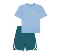 Schlafanzug SCHIESSER "Pyjama", Jungen, Gr. 176, bunt (blau), Obermaterial: 100% Baumwolle CO., Homewear-Sets Schlafanzug (21275148-176) blau