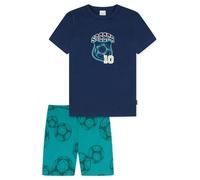SCHIESSER Jungen Schlafanzug Set - kurz, Kids, Baumwolle, Motiv Blau 104
