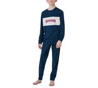 Schlafanzug SCHIESSER Gr. 140, blau Kinder Homewear-Sets (24306654-140) blau