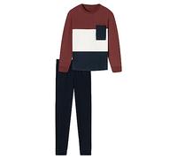 Schiesser Jungen Schlafanzug Set lang - 100% Organic Bio Baumwolle - Größe 140 bis 176, braun_179994, 164
