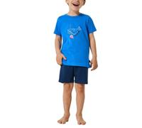 Schiesser Jungen Schlafanzug Set Pyjama Kurz - 100% Organic Bio Baumwolle - Größe 92 Bis 140 Pyjamaset