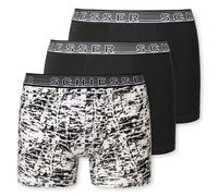Schiesser Jungen Shorts 3er-Pack 173536-908 Serie 95/5 Organic Cotton Schwarz/Weiß Größe 152