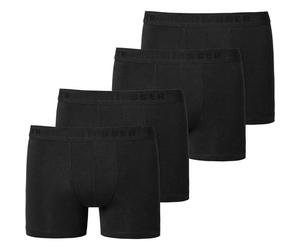 SCHIESSER Jungen Shorts 4er Pack - Serie 95/5, einfarbig, Organic Cotton 164 Schwarz