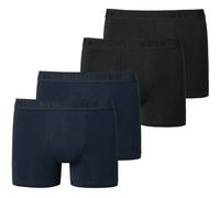 SCHIESSER Jungen Shorts 4er Pack - Serie 95/5, einfarbig, Organic Cotton 176 Schwarz