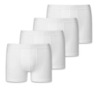 SCHIESSER Jungen Shorts 4er Pack - Serie 95/5, einfarbig, Organic Cotton 176 Weiß