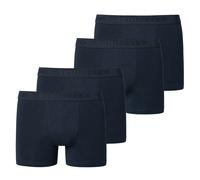 SCHIESSER Jungen Shorts 4er Pack - Serie 95/5, einfarbig, Organic Cotton Dunkelblau 152
