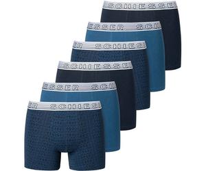 SCHIESSER Jungen Shorts 6er Pack - Serie "95/5", Unterhose, Organic Cotton 176 Blau