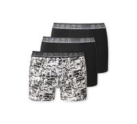 SCHIESSER Jungen Shorts 3er Pack - Serie "95/5", Unterhose, Organic Cotton Schwarz/Weiß 176