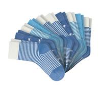 SCHIESSER Jungen Socken, 10er Pack - "Legwear Kids", Muster, Baumwolmischung Hellblau 27-30