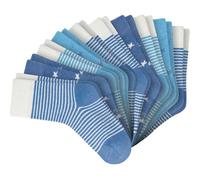 SCHIESSER Jungen Socken, 10er Pack - "Legwear Kids", Muster, Baumwolmischung Hellblau 27-30