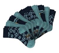 SCHIESSER Jungen Socken, 10er Pack - "Legwear Kids", Muster, Baumwolmischung 27-30 Türkis
