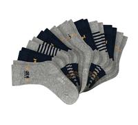 SCHIESSER Jungen Socken, 10er Pack - "Legwear Kids", Muster, Baumwolmischung Grau 31-34