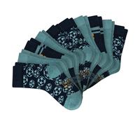 SCHIESSER Jungen Socken, 10er Pack - "Legwear Kids", Muster, Baumwolmischung Türkis 31-34