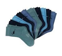 SCHIESSER Jungen Socken, 10er Pack - "Legwear Kids", Muster, Baumwolmischung Blau-Mix 23-26