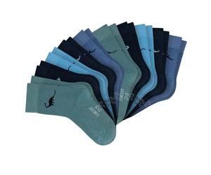 SCHIESSER Jungen Socken, 10er Pack - "Legwear Kids", Muster, Baumwolmischung Blau-Mix 23-26