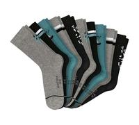 SCHIESSER Jungen Socken, 10er Pack - "Legwear Teens", Muster, Baumwolmischung Grau 35-38