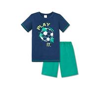 Schiesser Jungen Zweiteiliger Schlafanzug Kn Anzug Kurz, Blau (Dunkelblau 803), 98 (Herstellergröße 098)