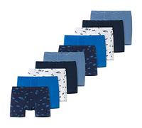 Schiesser Unterwäsche für Jungen, 10 x blau-weiße Edelsteine. Bagger, 3 Jahre