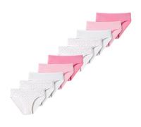 Schiesser - Kids Girls - 95/5 Organic Cotton Slips - 10er Pack (104 Weiß/Rosa-922)