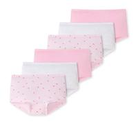 Schiesser - Kids Girls - 95/5 Shorts - 6er Spar-Pack (104 6 X Weiß/Rosa-911)