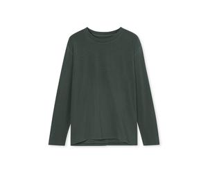 SCHIESSER - Langarmshirt dunkelgrün - Gr. - 38