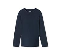 Schiesser Herren Schlafshirt Mix + Relax Kurzarm Rundhals Bio-Baumwolle Nachtblau Kragenweite 50