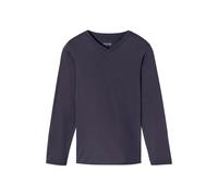 Shirt langarm V-Ausschnitt graphit - Mix+Relax 50