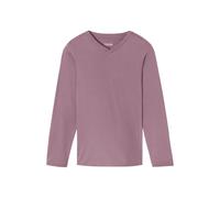 SCHIESSER - Langarmshirt V-Ausschnitt lila - Gr. - 58