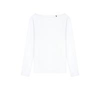 Langarmshirt Doppelripp U-Boot-Ausschnitt weiß - SCHIESSER 150 Years 38