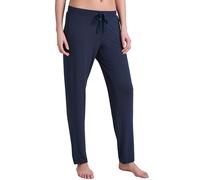 Pyjamahose SCHIESSER "Mix + Relax", Damen, Gr. 68, N-Gr, 800, blau, Single Jersey, Obermaterial: 95% Modal, 5% Elasthan, bequem lang, Hosen Pyjamahose, Single Jersey Qualität, bequem, Satin-Bindeband