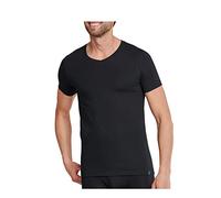 Schiesser Long Life Cotton V-Shirt 2er Pack Black 8